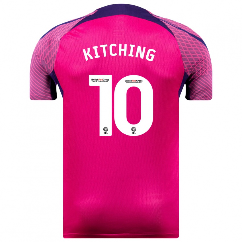 Criança Camisola Katie Kitching #10 Roxo Alternativa 2023/24 Camisa