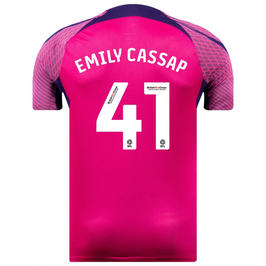 Criança Camisola Emily Cassap #41 Roxo Alternativa 2023/24 Camisa