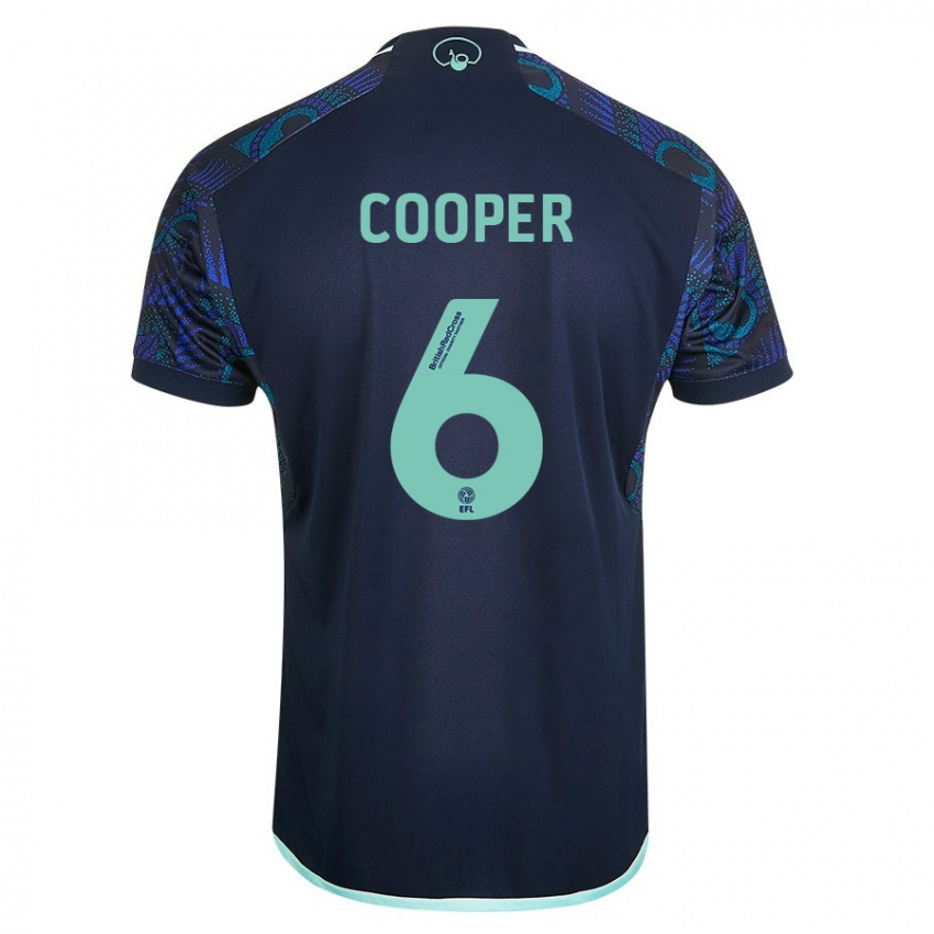 Criança Camisola Liam Cooper #6 Azul Alternativa 2023/24 Camisa