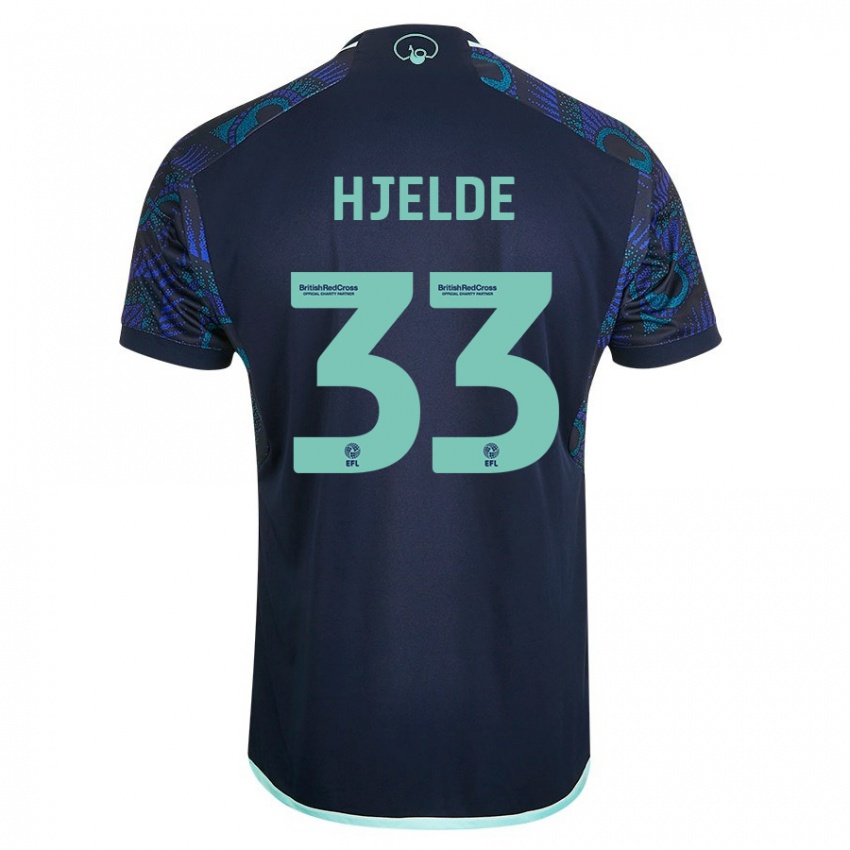 Criança Camisola Leo Fuhr Hjelde #33 Azul Alternativa 2023/24 Camisa