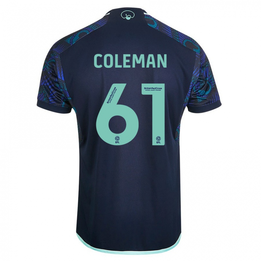 Criança Camisola Cian Coleman #61 Azul Alternativa 2023/24 Camisa