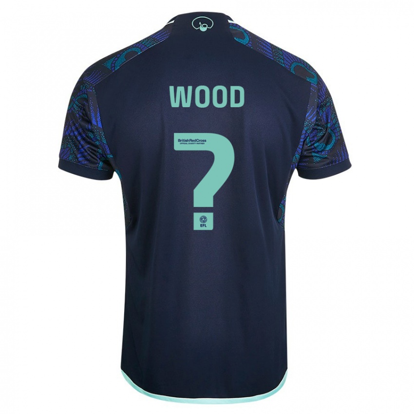 Criança Camisola Oliver Wood #0 Azul Alternativa 2023/24 Camisa