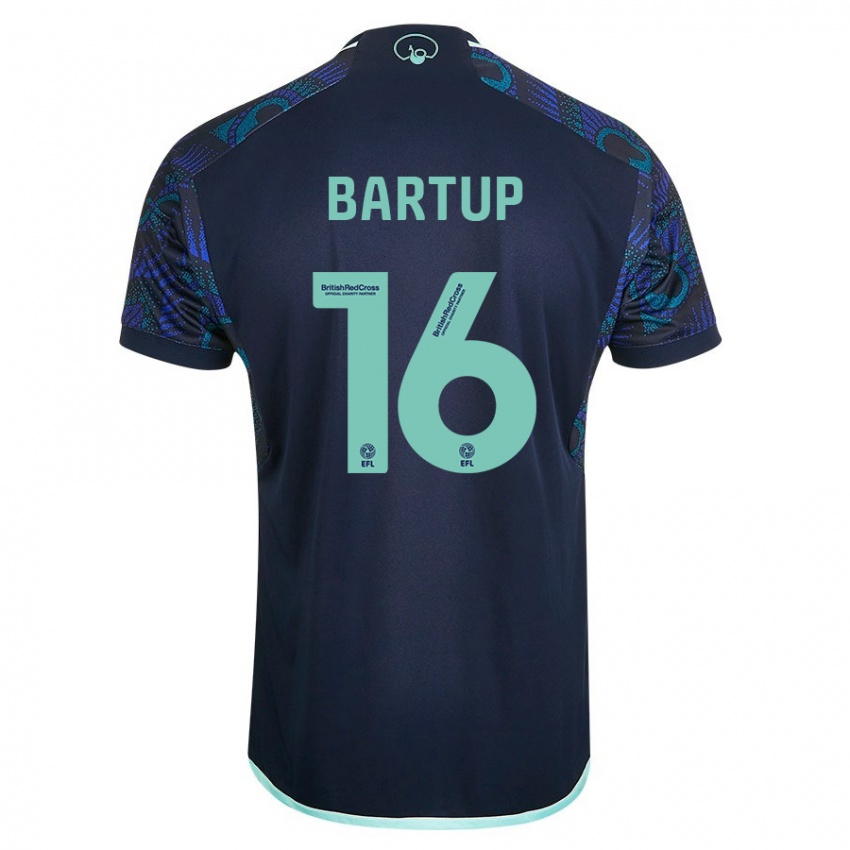 Criança Camisola Laura Bartup #16 Azul Alternativa 2023/24 Camisa