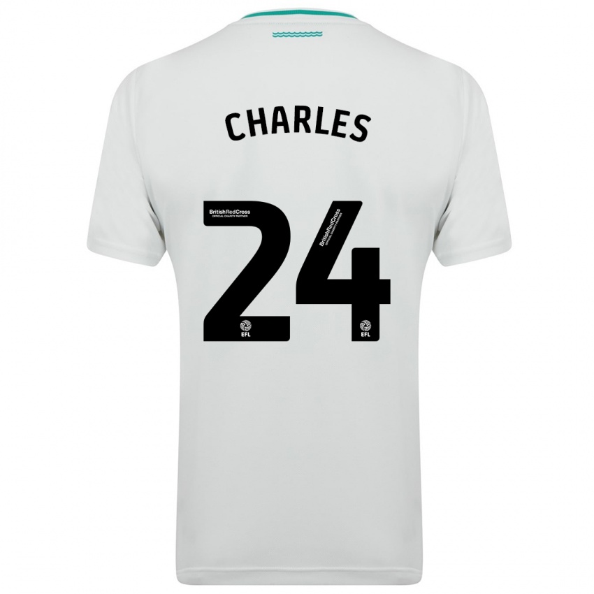 Criança Camisola Shea Charles #24 Branco Alternativa 2023/24 Camisa