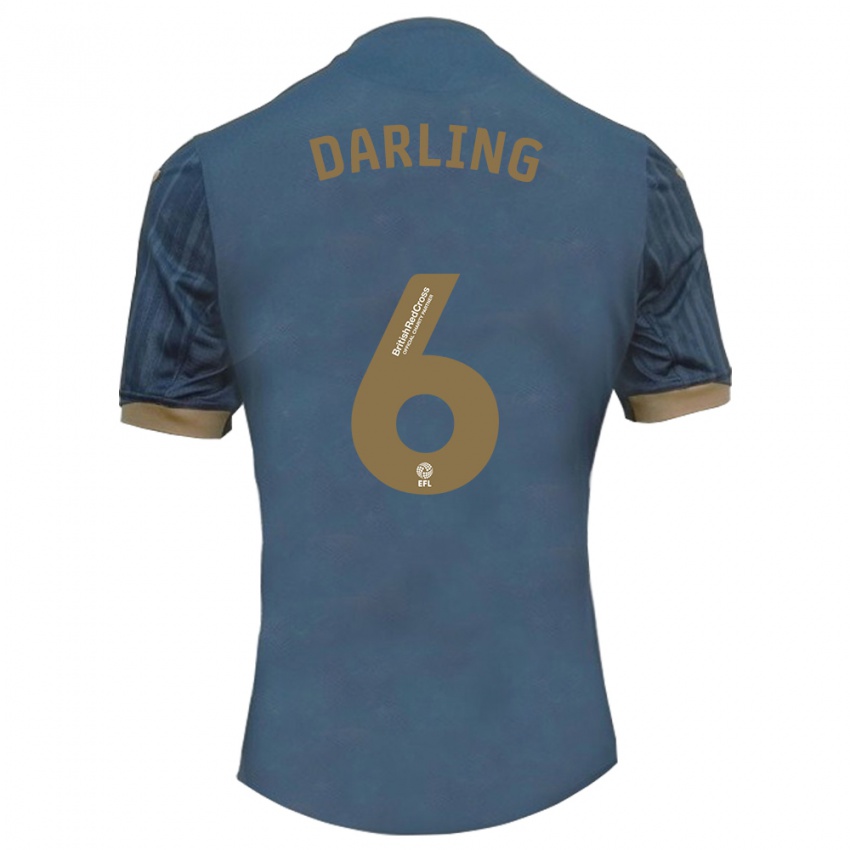 Criança Camisola Harry Darling #6 Azul-Petróleo Escuro Alternativa 2023/24 Camisa