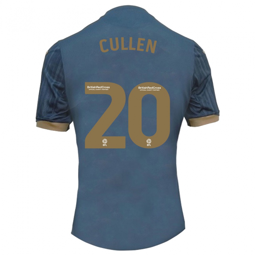 Criança Camisola Liam Cullen #20 Azul-Petróleo Escuro Alternativa 2023/24 Camisa