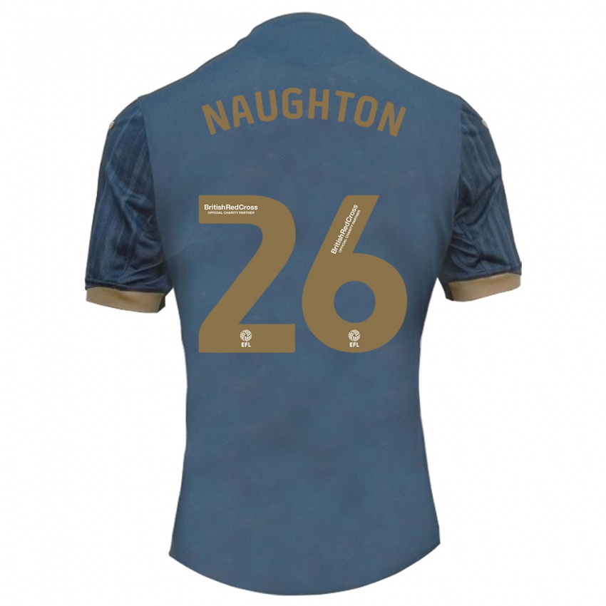 Criança Camisola Kyle Naughton #26 Azul-Petróleo Escuro Alternativa 2023/24 Camisa