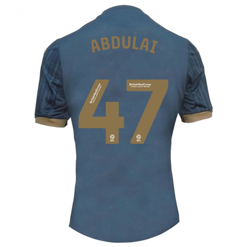 Criança Camisola Azeem Abdulai #47 Azul-Petróleo Escuro Alternativa 2023/24 Camisa