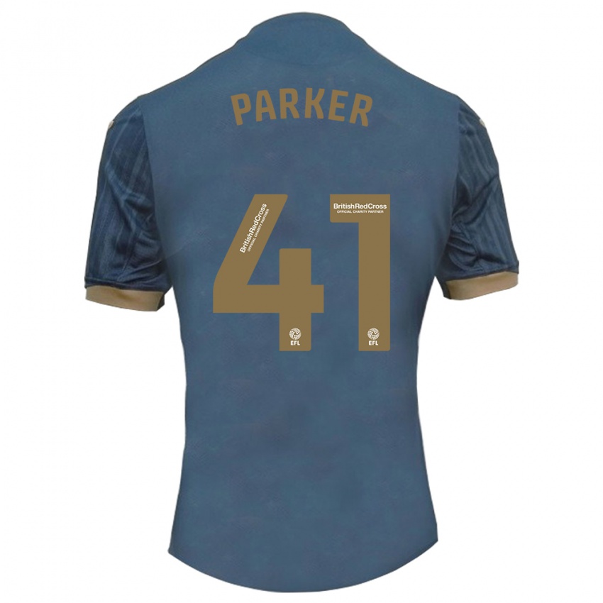 Criança Camisola Sam Parker #41 Azul-Petróleo Escuro Alternativa 2023/24 Camisa