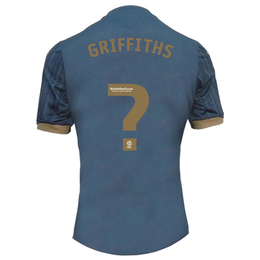 Criança Camisola Ewan Griffiths #0 Azul-Petróleo Escuro Alternativa 2023/24 Camisa