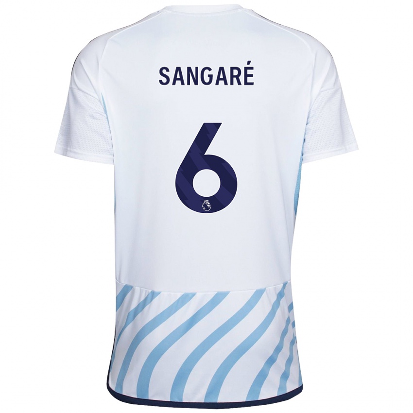 Criança Camisola Ibrahim Sangare #6 Branco Azul Alternativa 2023/24 Camisa