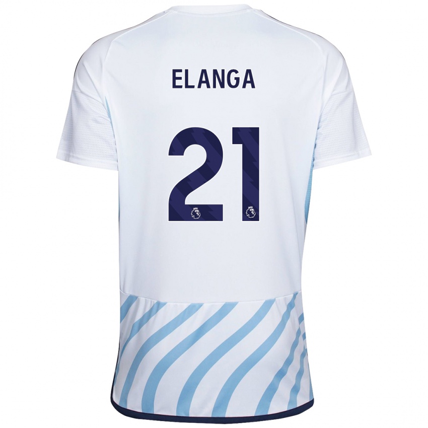 Criança Camisola Anthony Elanga #21 Branco Azul Alternativa 2023/24 Camisa