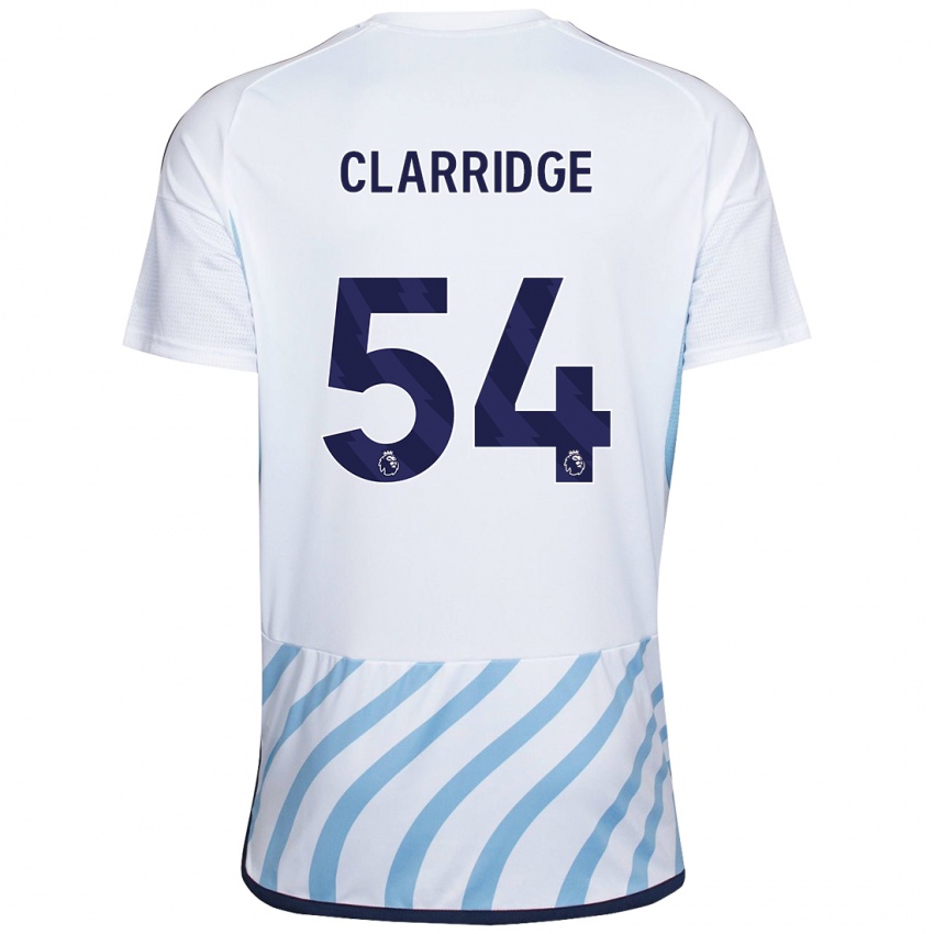 Criança Camisola James Clarridge #54 Branco Azul Alternativa 2023/24 Camisa