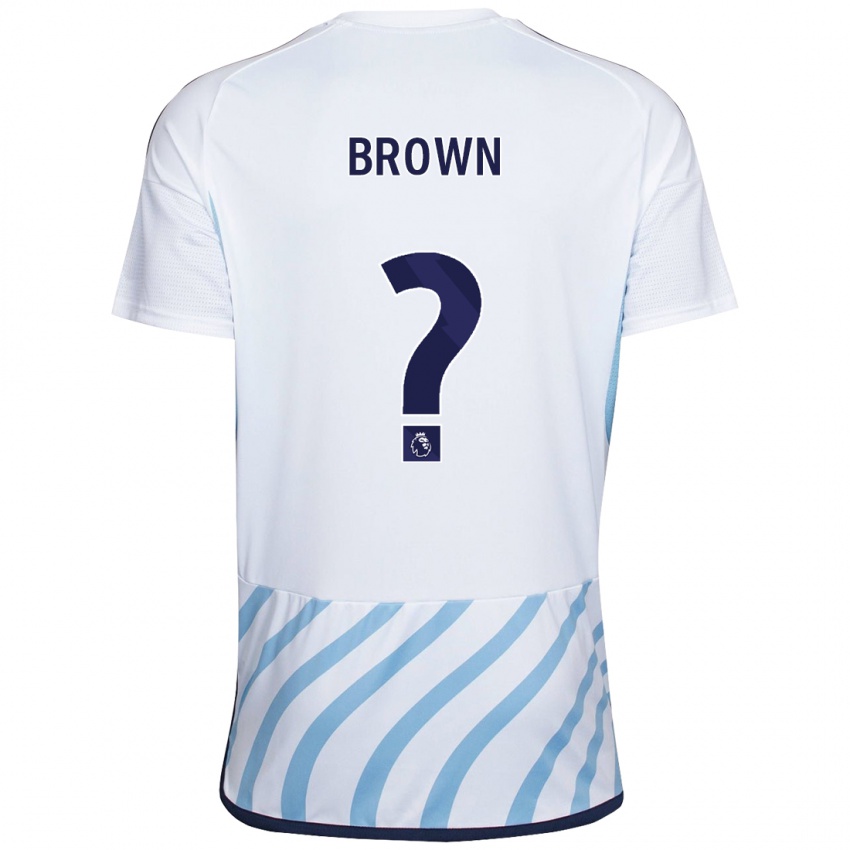 Criança Camisola Connor Brown #0 Branco Azul Alternativa 2023/24 Camisa