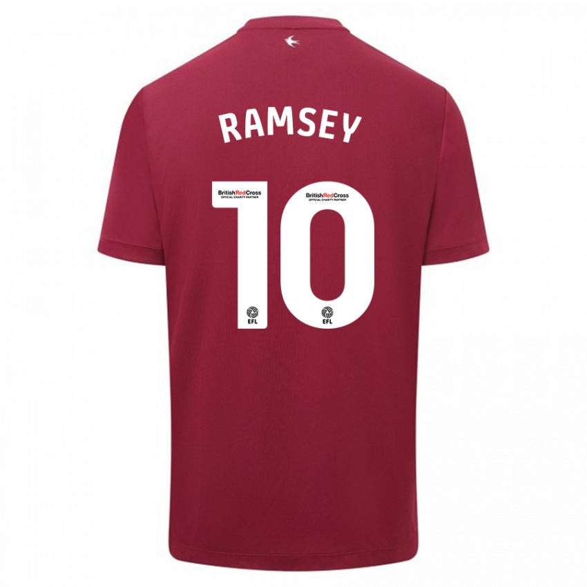 Criança Camisola Aaron Ramsey #10 Vermelho Alternativa 2023/24 Camisa