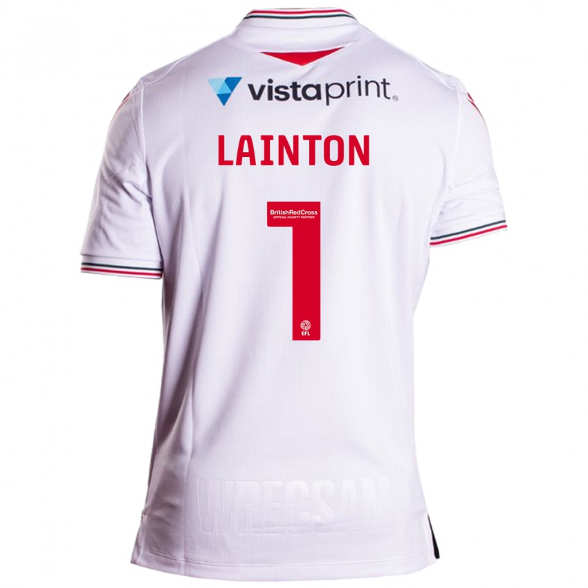 Criança Camisola Rob Lainton #1 Branco Alternativa 2023/24 Camisa