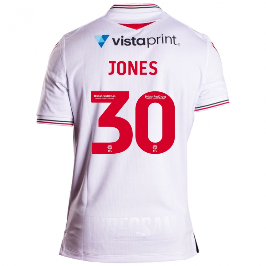 Criança Camisola James Jones #30 Branco Alternativa 2023/24 Camisa