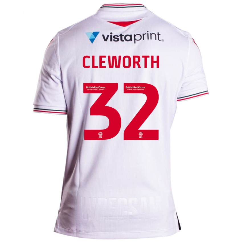 Criança Camisola Max Cleworth #32 Branco Alternativa 2023/24 Camisa