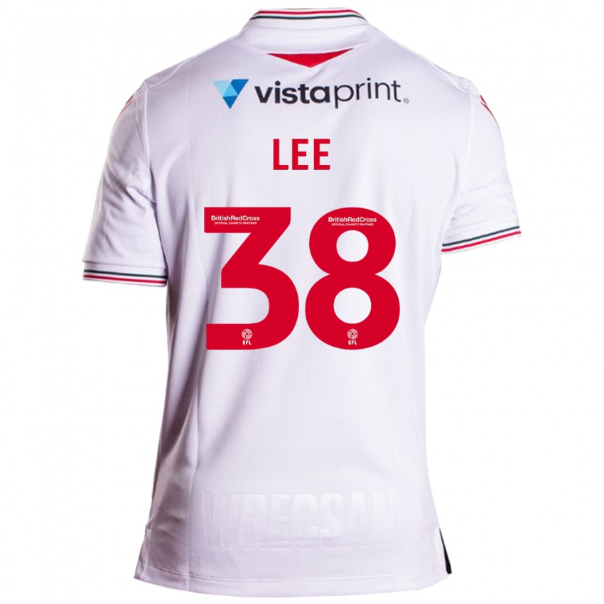 Criança Camisola Elliot Lee #38 Branco Alternativa 2023/24 Camisa