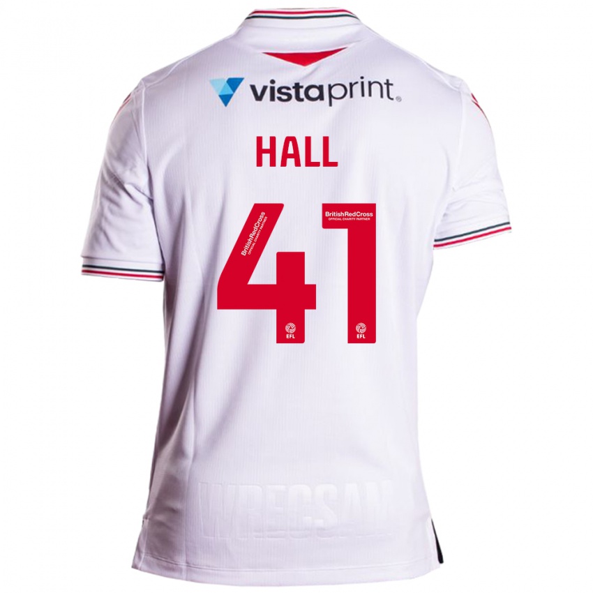 Criança Camisola Liam Hall #41 Branco Alternativa 2023/24 Camisa