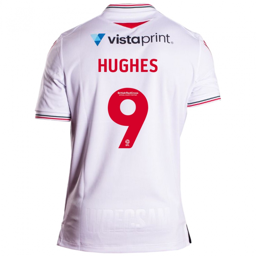 Criança Camisola Rosie Hughes #9 Branco Alternativa 2023/24 Camisa