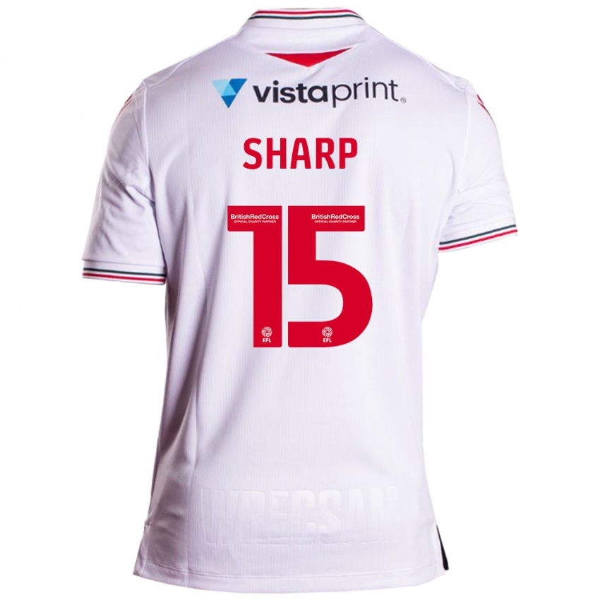 Criança Camisola Katie Sharp #15 Branco Alternativa 2023/24 Camisa