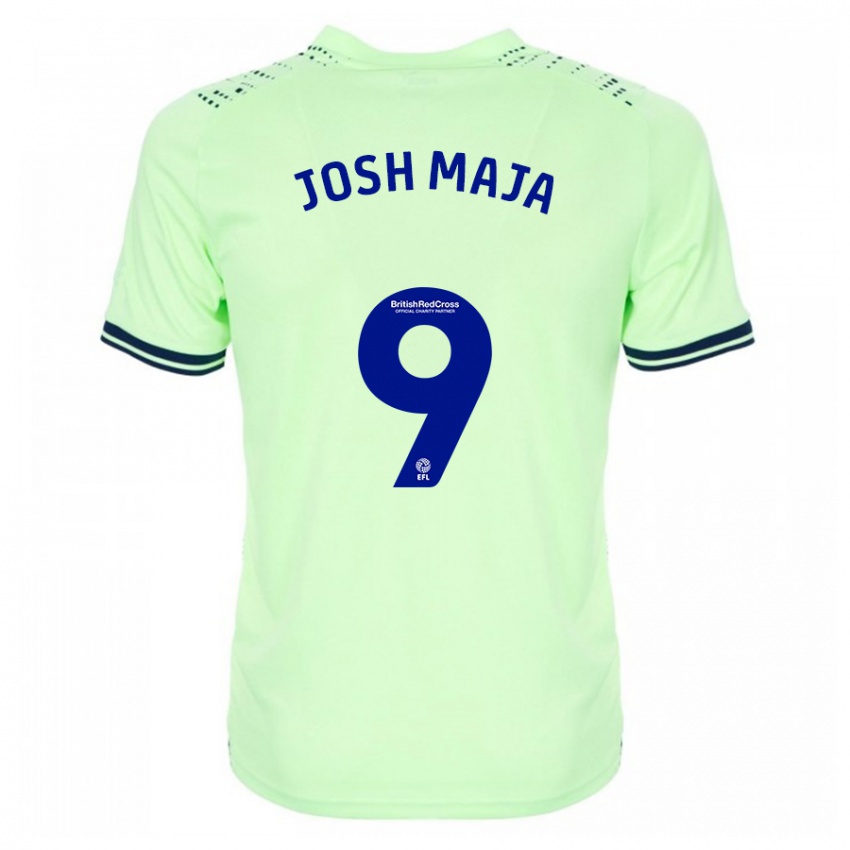 Criança Camisola Josh Maja #9 Marinha Alternativa 2023/24 Camisa