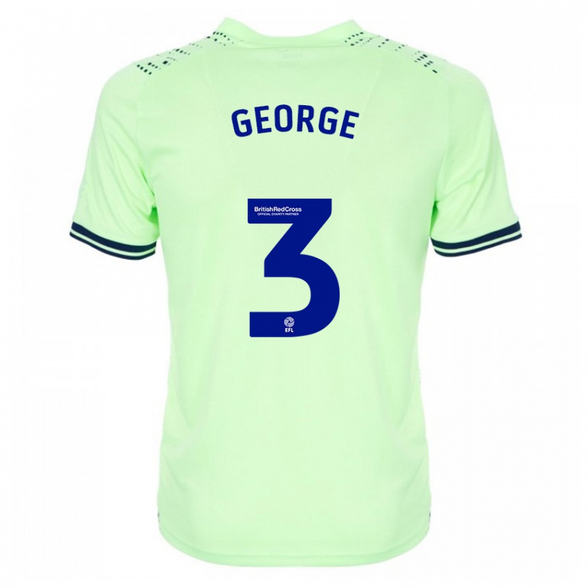 Criança Camisola Hannah George #3 Marinha Alternativa 2023/24 Camisa