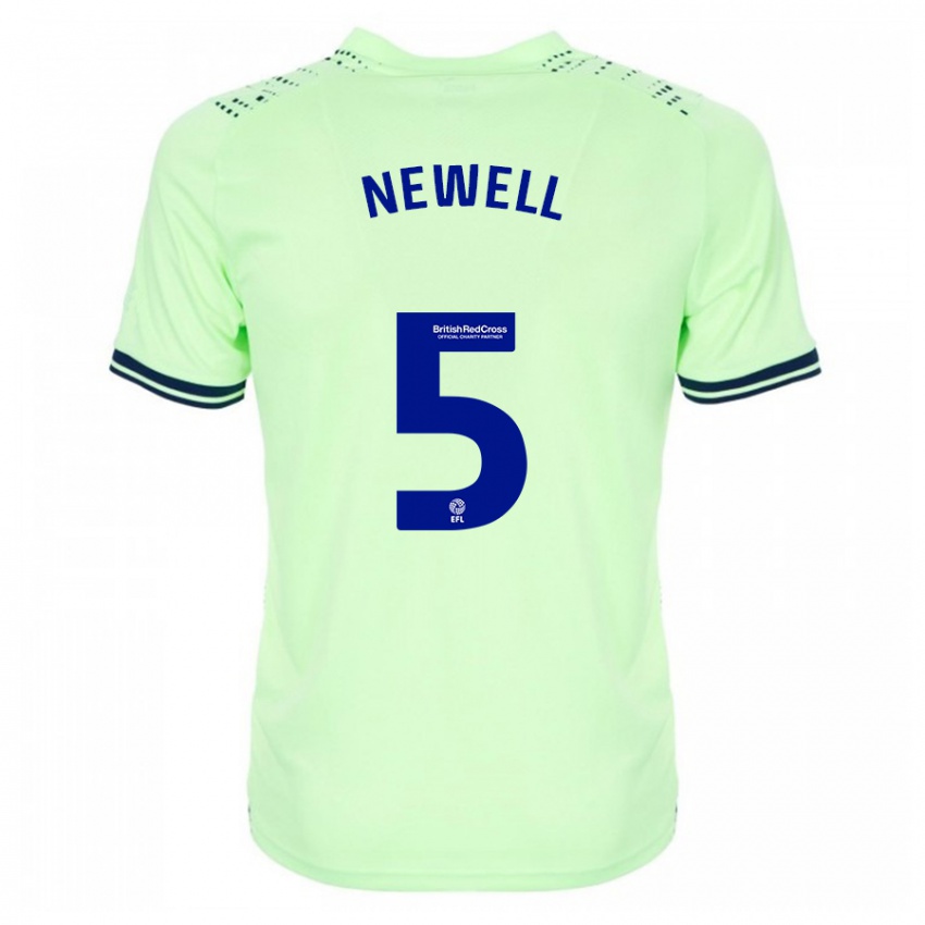 Criança Camisola Lucy Newell #5 Marinha Alternativa 2023/24 Camisa