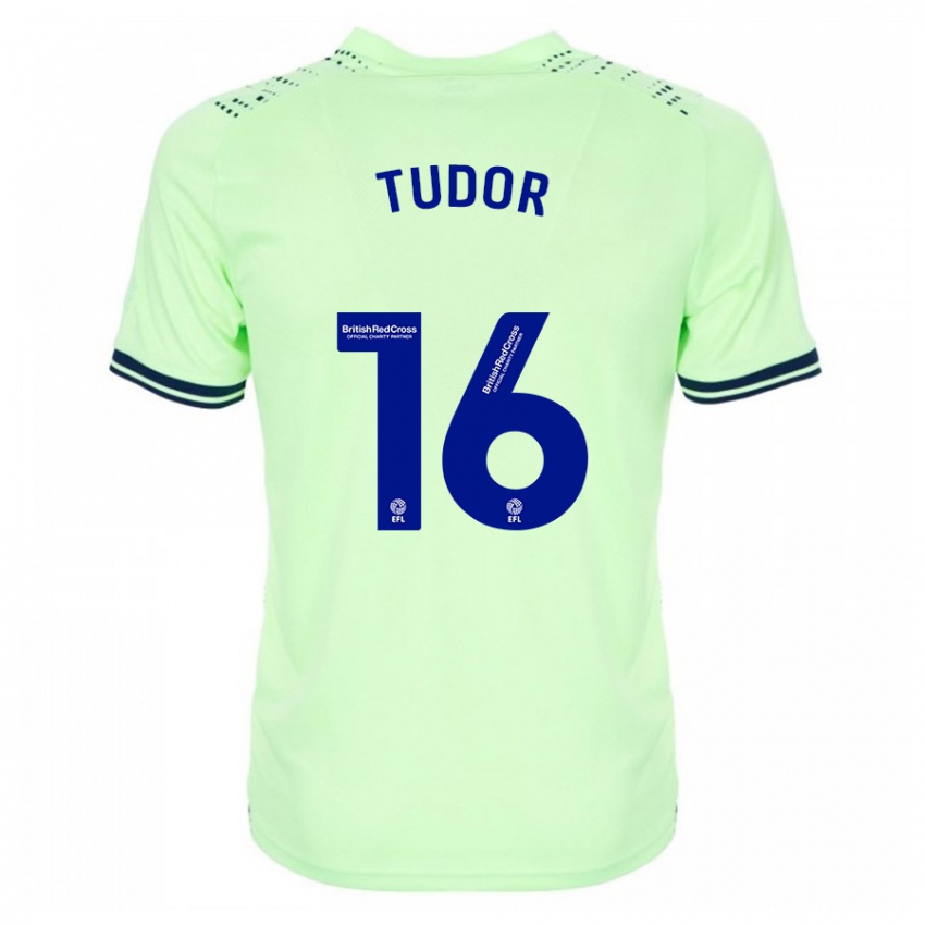 Criança Camisola Sophie Tudor #16 Marinha Alternativa 2023/24 Camisa