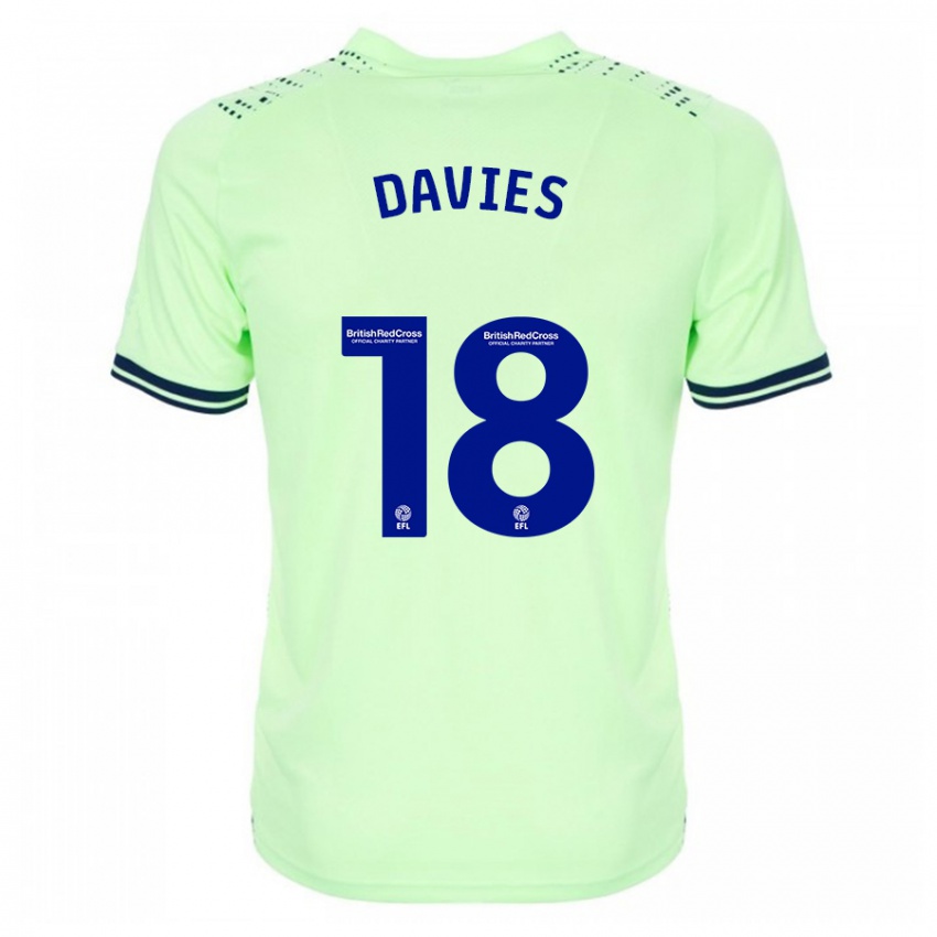 Criança Camisola Jessica Davies #18 Marinha Alternativa 2023/24 Camisa