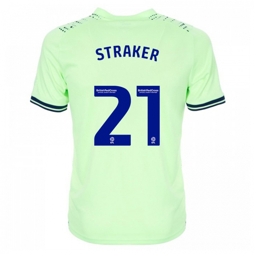 Criança Camisola Jannelle Straker #21 Marinha Alternativa 2023/24 Camisa