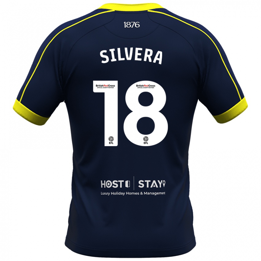 Criança Camisola Sam Silvera #18 Marinha Alternativa 2023/24 Camisa