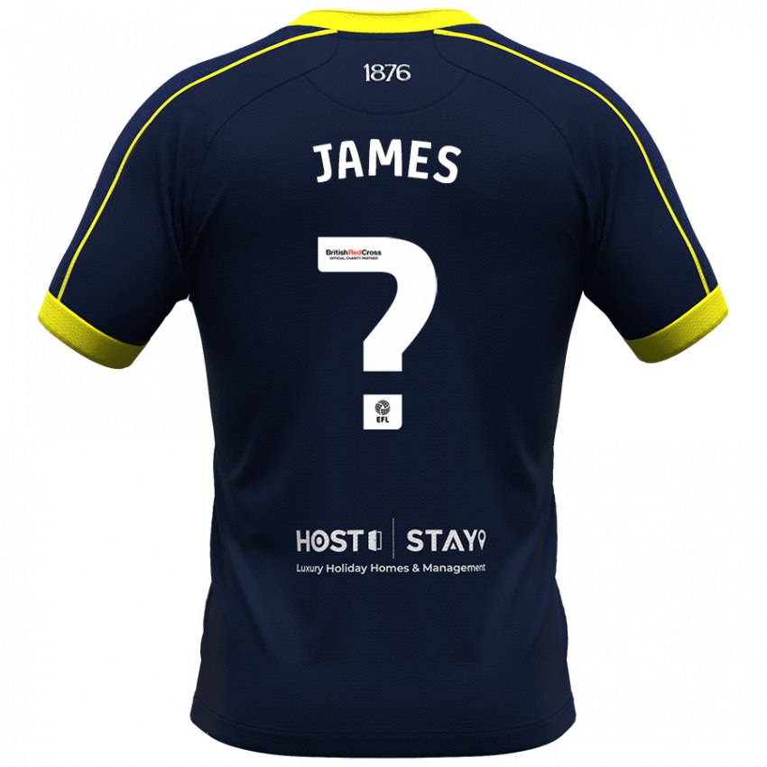 Criança Camisola Daniel James #0 Marinha Alternativa 2023/24 Camisa