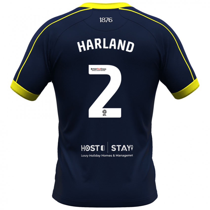 Criança Camisola Jane Harland #2 Marinha Alternativa 2023/24 Camisa