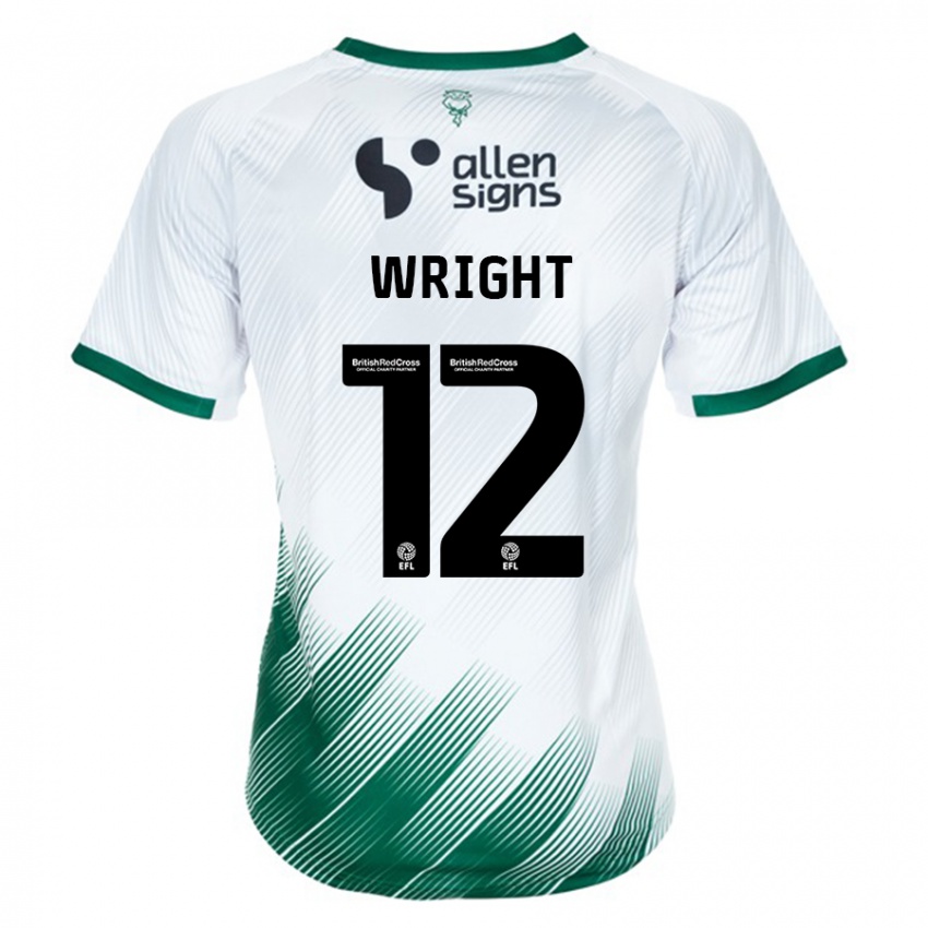 Criança Camisola Jordan Wright #12 Branco Alternativa 2023/24 Camisa