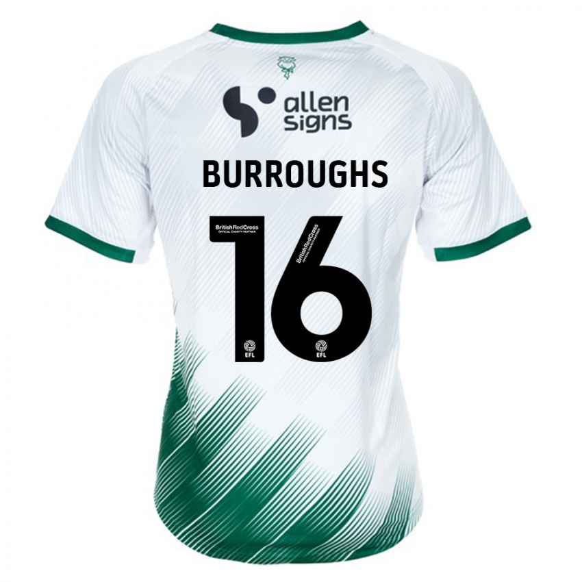 Criança Camisola Jack Burroughs #16 Branco Alternativa 2023/24 Camisa