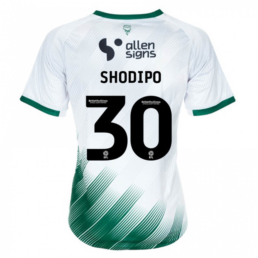 Criança Camisola Olamide Shodipo #30 Branco Alternativa 2023/24 Camisa