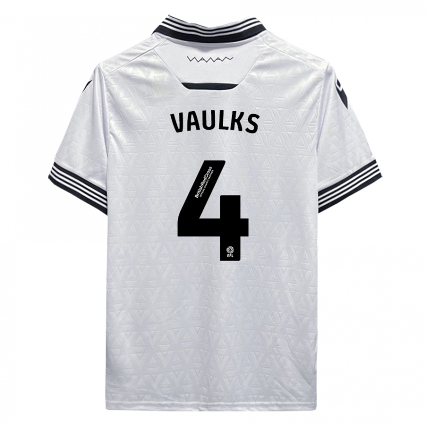 Criança Camisola Will Vaulks #4 Branco Alternativa 2023/24 Camisa