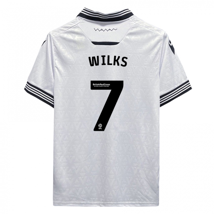 Criança Camisola Mallik Wilks #7 Branco Alternativa 2023/24 Camisa