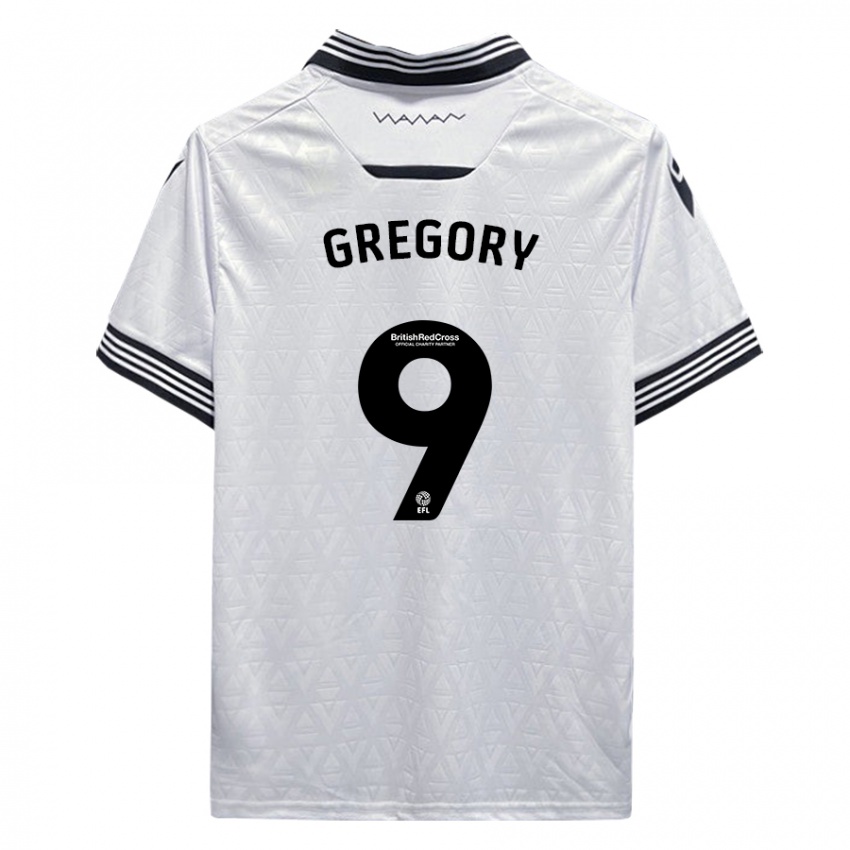 Criança Camisola Lee Gregory #9 Branco Alternativa 2023/24 Camisa