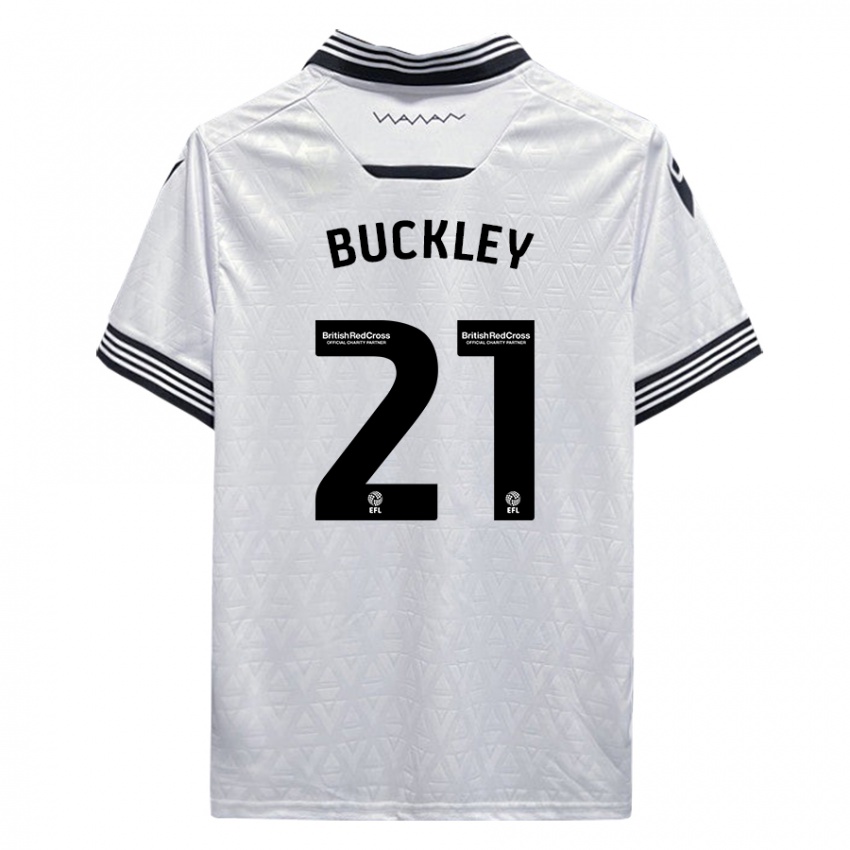 Criança Camisola John Buckley #21 Branco Alternativa 2023/24 Camisa