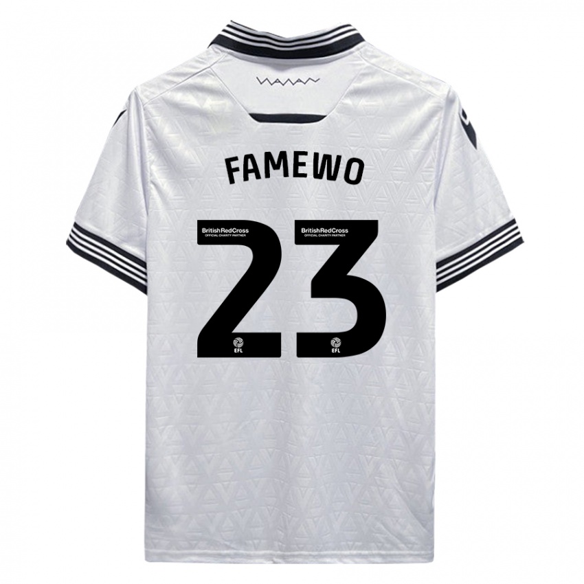 Criança Camisola Akin Famewo #23 Branco Alternativa 2023/24 Camisa