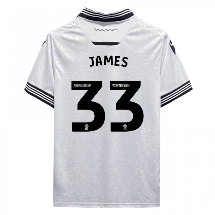 Criança Camisola Reece James #33 Branco Alternativa 2023/24 Camisa