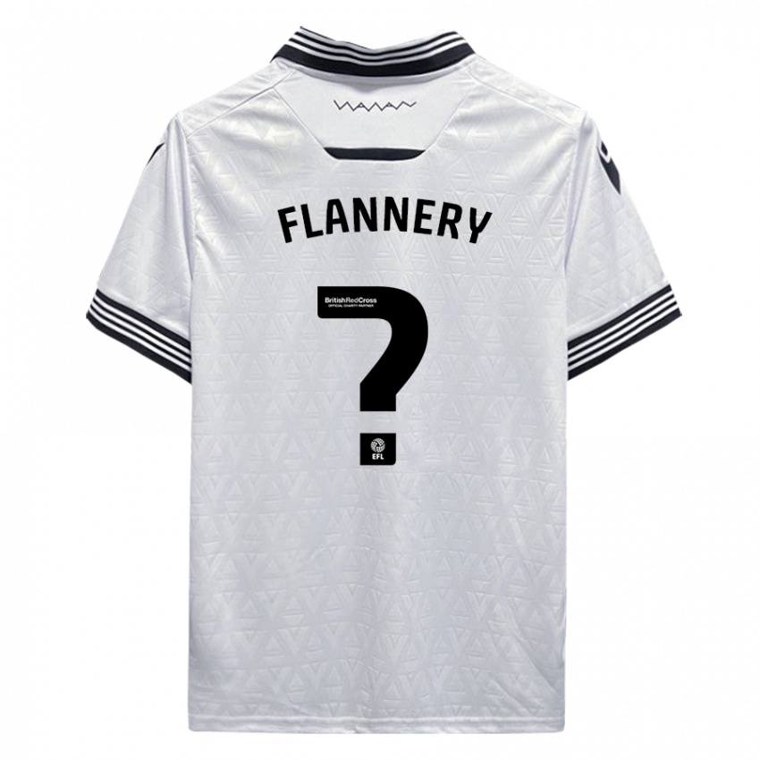 Criança Camisola Cian Flannery #0 Branco Alternativa 2023/24 Camisa