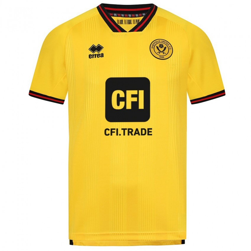 Criança Camisola Seu Nome #0 Amarelo Alternativa 2023/24 Camisa