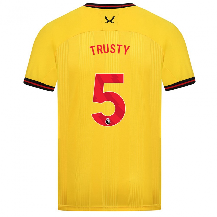 Criança Camisola Auston Trusty #5 Amarelo Alternativa 2023/24 Camisa