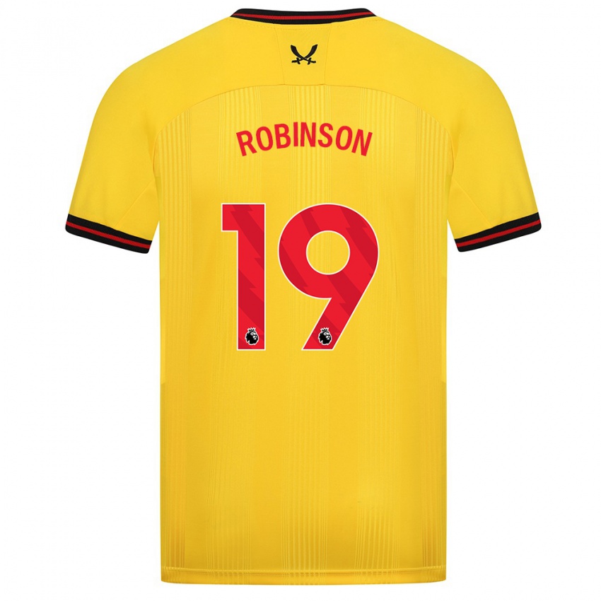 Criança Camisola Jack Robinson #19 Amarelo Alternativa 2023/24 Camisa