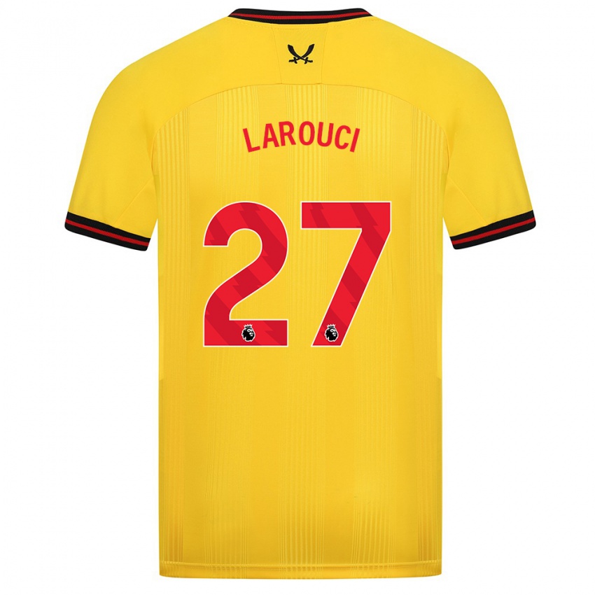 Criança Camisola Yasser Larouci #27 Amarelo Alternativa 2023/24 Camisa