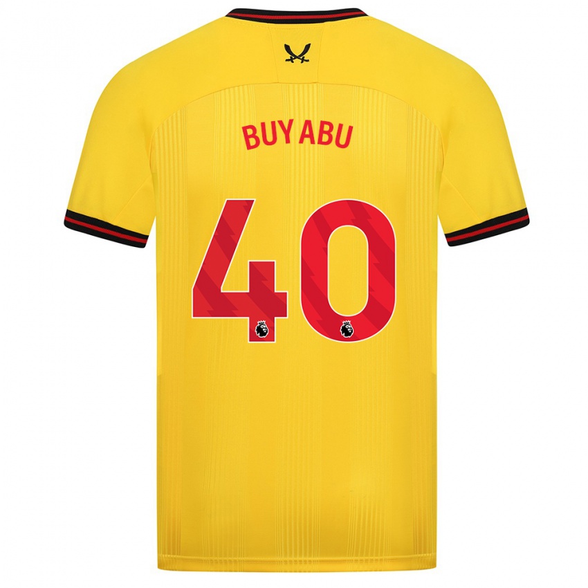 Criança Camisola Jili Buyabu #40 Amarelo Alternativa 2023/24 Camisa